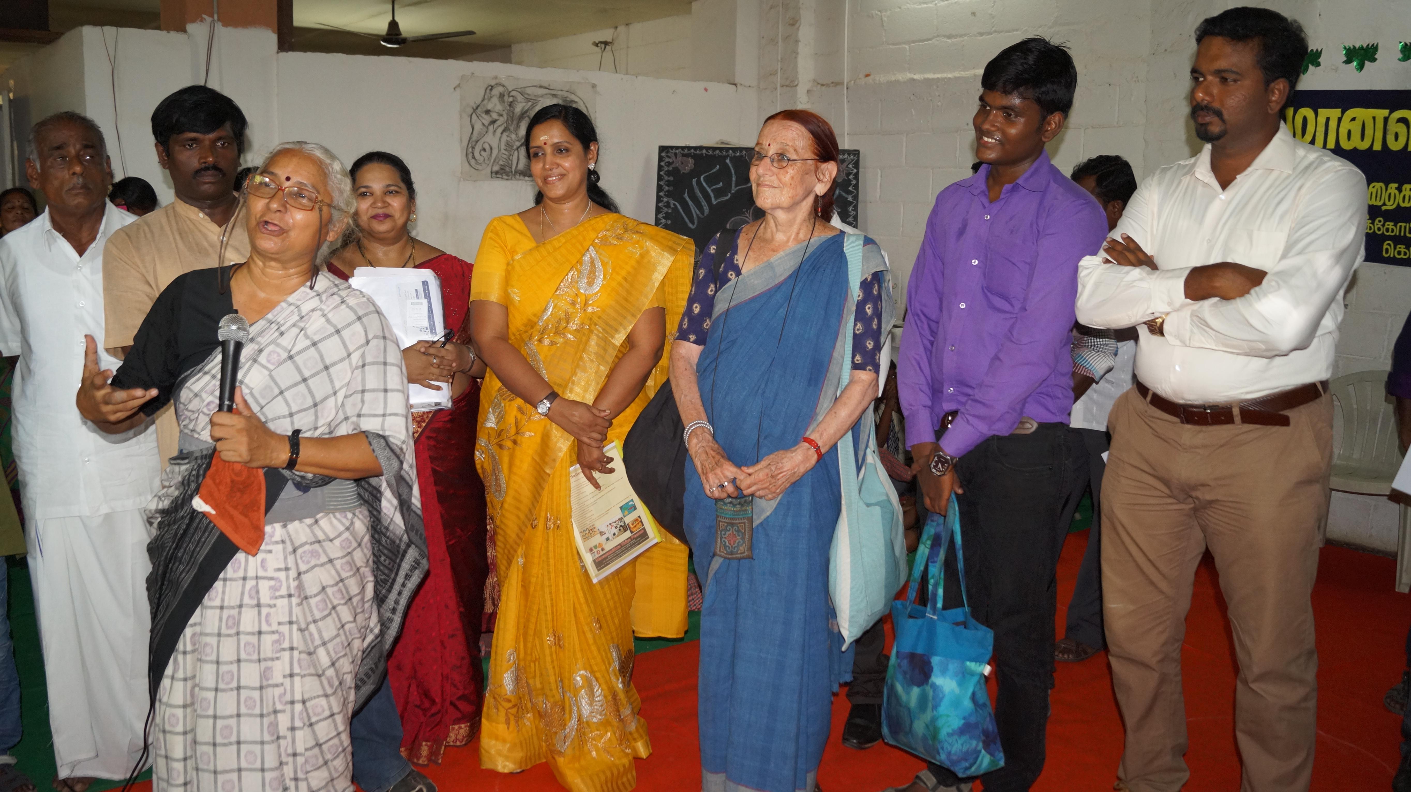 Medha Patkar Award to Naveen Krishnan in Trichy